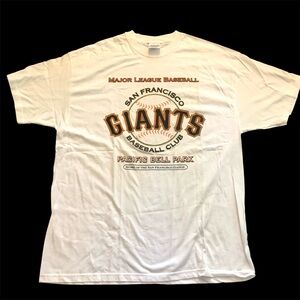 Vintage San Francisco Giants T-Shirt XL Hanes Heavyweight Pacific Bell Park MLB